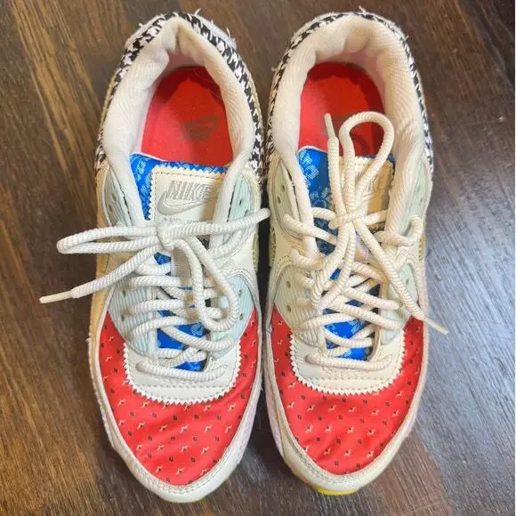 Nike Multicolor Athletic Sneakers — Red, Yellow, Pink, Blue, Black, White - Picture 2 of 6